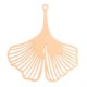 Metal Bohemian pendant Ginkgo leaf Rosegold